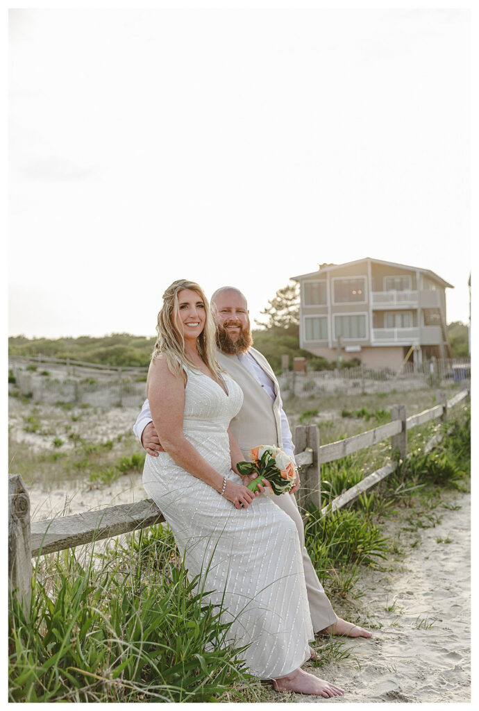 Jersey shore beach wedding.