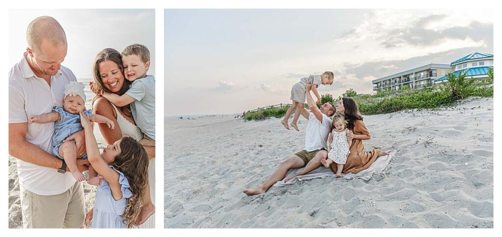 South Jersey Beach session. Family session on the beaches of the Jersey shore.