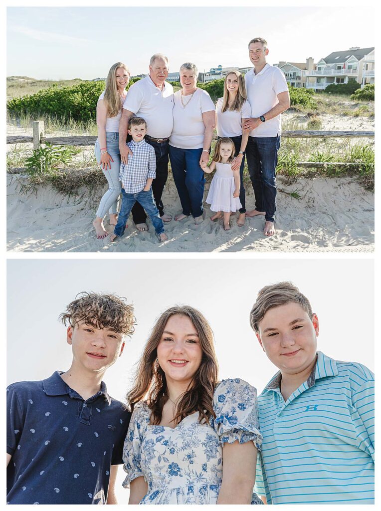 family beach session in ocean city