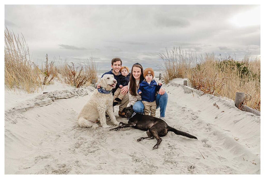 South Jersey Beach session. Family session on the beaches of the Jersey shore.