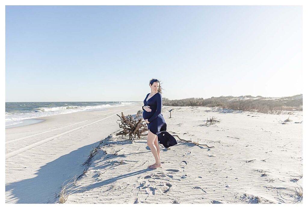 maternity session on the beach in LBI. 