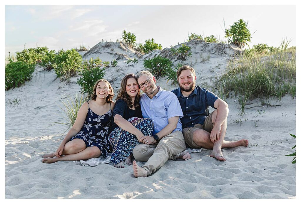 South Jersey Beach session. Family session on the beaches of the Jersey shore.