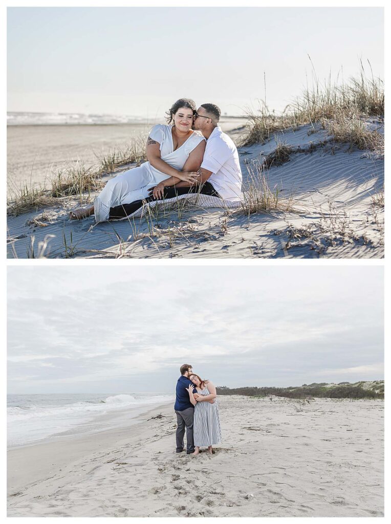 engagement sessions on the beach in south jersey