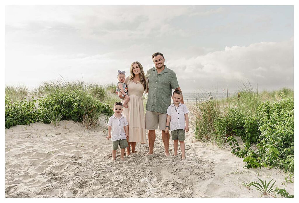 South Jersey Beach session. Family session on the beaches of the Jersey shore.