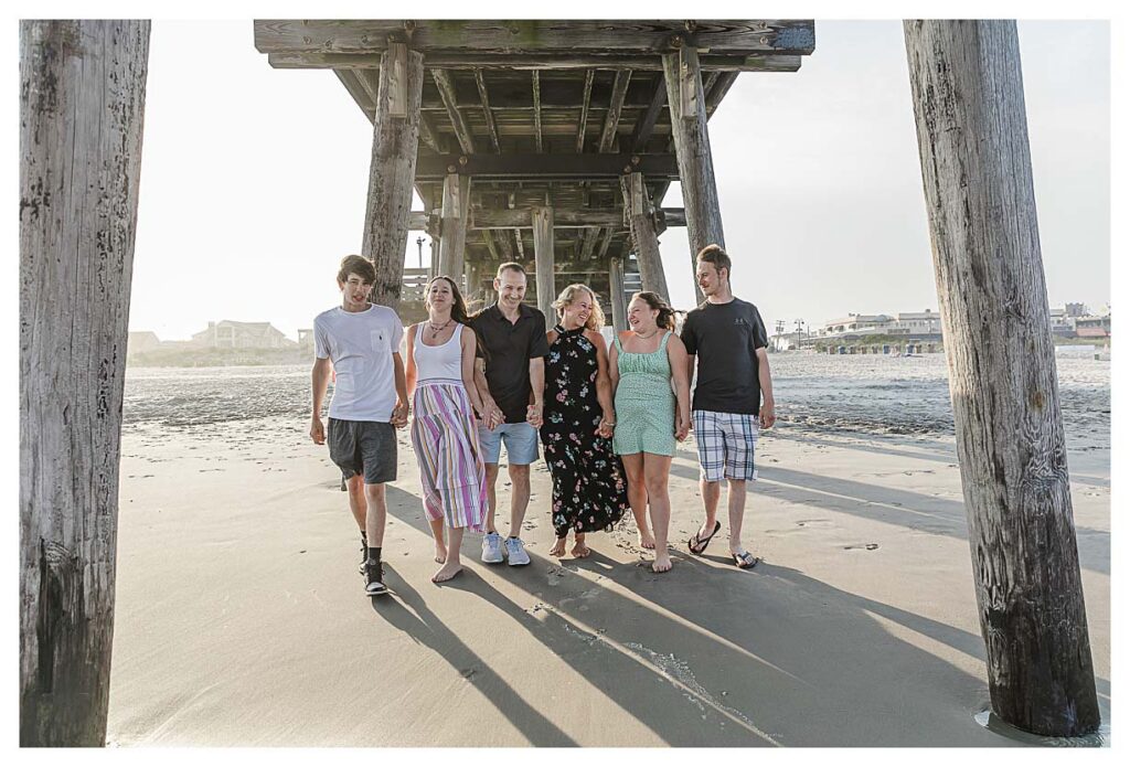 South Jersey Beach session. Family session on the beaches of the Jersey shore.