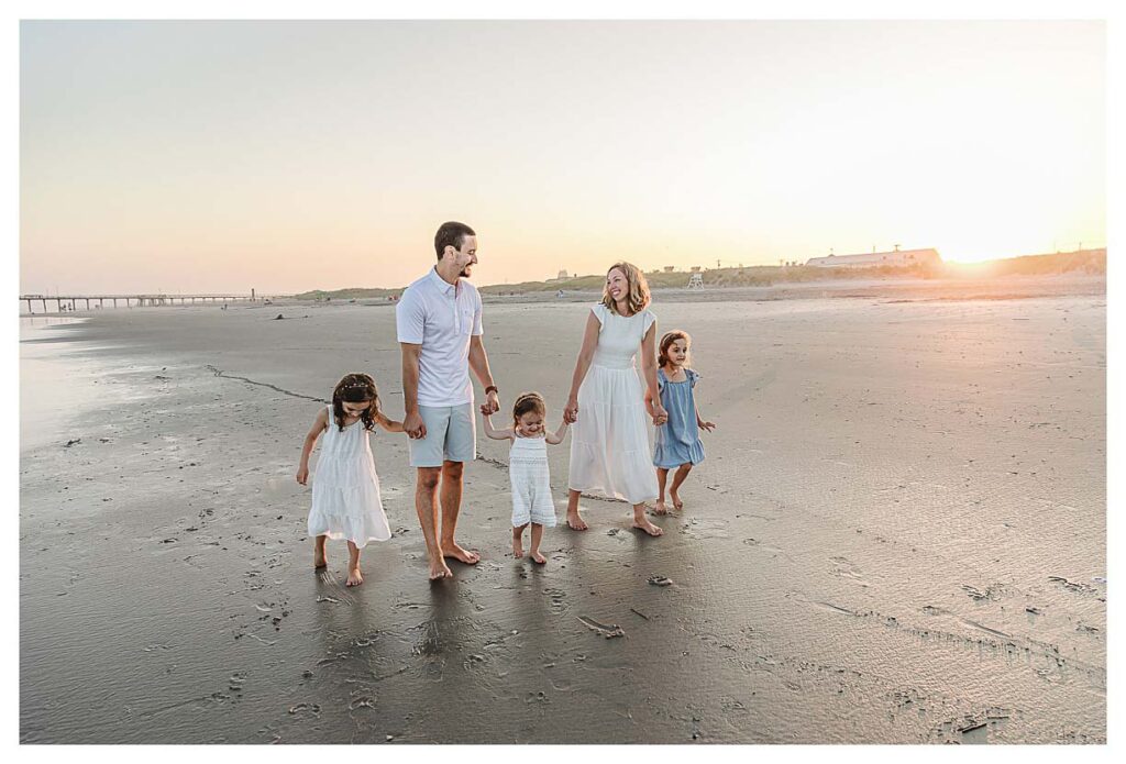 South Jersey Beach session. Family session on the beaches of the Jersey shore.