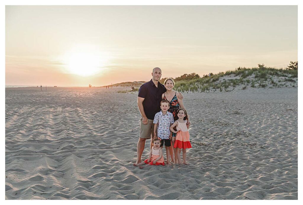 South Jersey Beach session. Family session on the beaches of the Jersey shore.