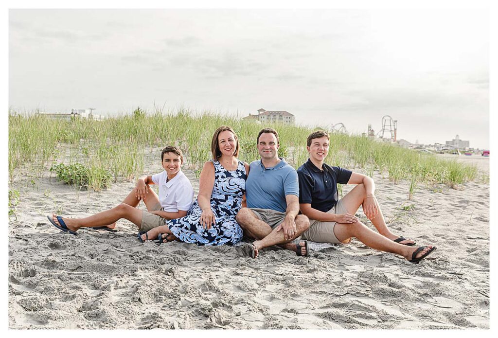 South Jersey Beach session. Family session on the beaches of the Jersey shore.