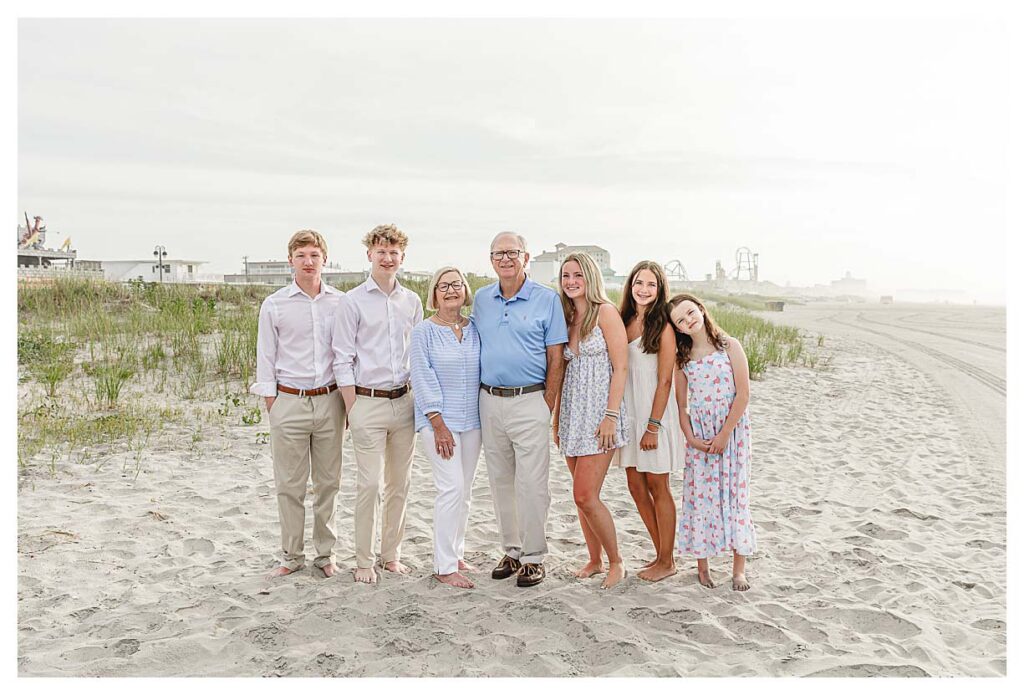 South Jersey Beach session. Family session on the beaches of the Jersey shore.