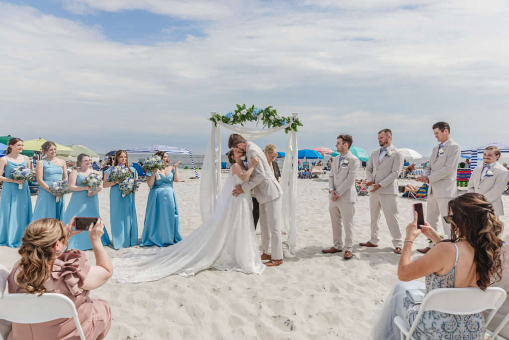 Cape May NJ wedding photographer beachfront ceremony