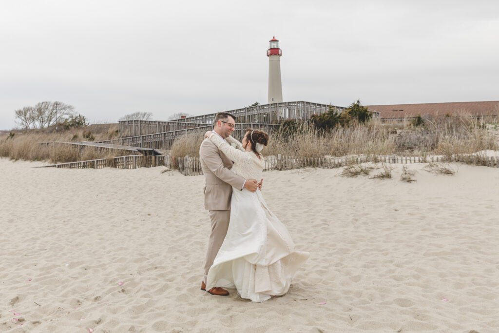 Cape May NJ wedding photographer beachfront ceremony